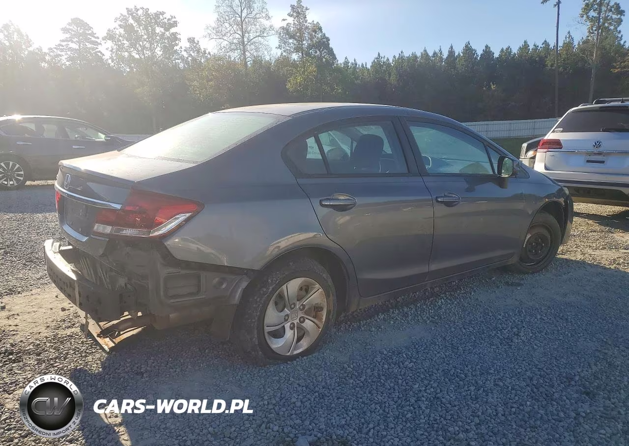 2013 Honda Civic Lx VIN:19XFB2F54DE009008 - 3