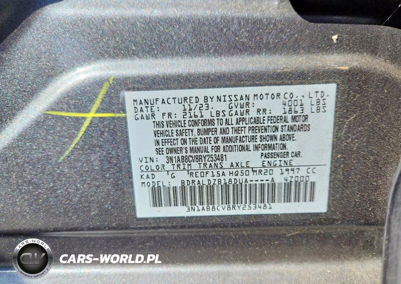 2024 Nissan Sentra Sv VIN:3N1AB8CV8RY253481 - 12