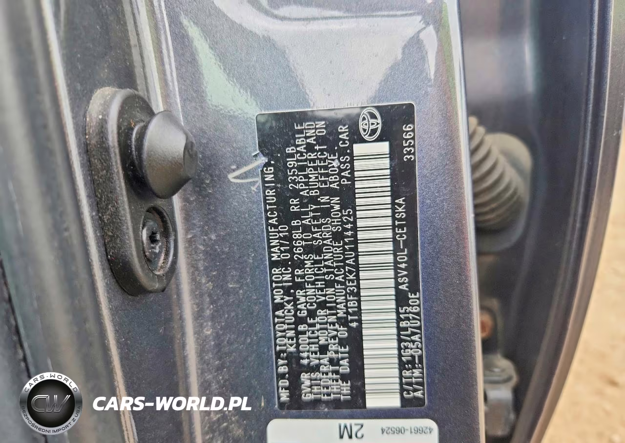 2010 Toyota Camry Se VIN:4T1BF3EK7AU114425 - 12
