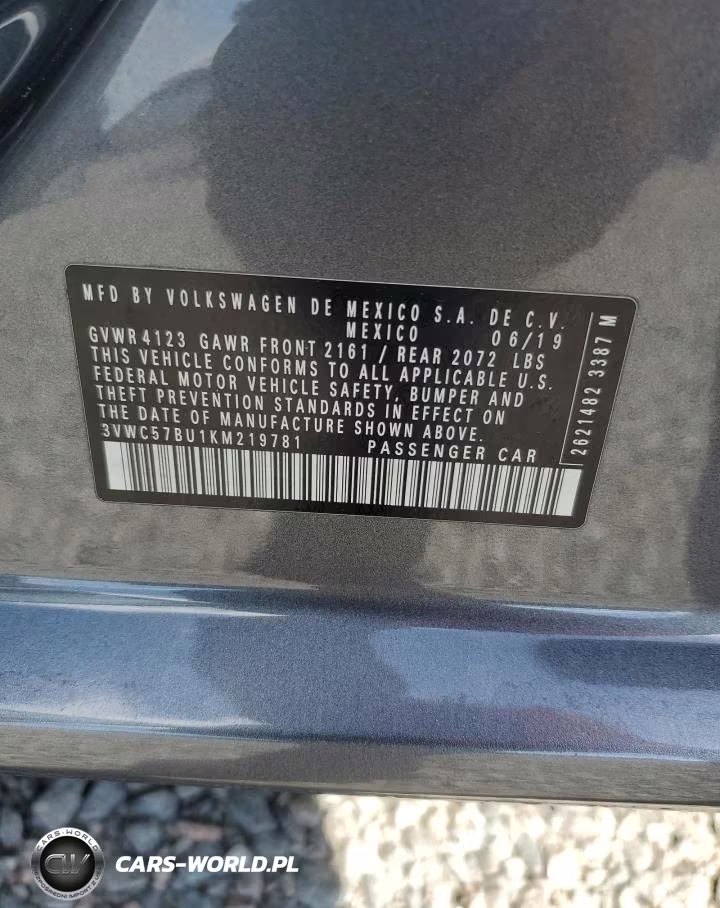 2019 Volkswagen Jetta S VIN:3VWC57BU1KM219781 - 12