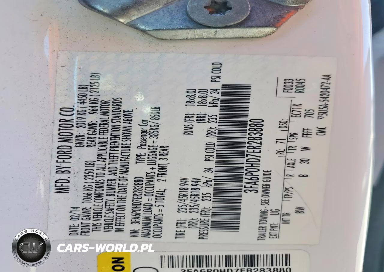 2014 Ford Fusion Se VIN:3FA6P0HD7ER283880 - 12