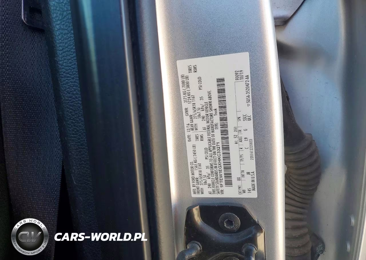 2017 Ford F150 Supercrew VIN:1FTEW1EGXHKC33271 - 12