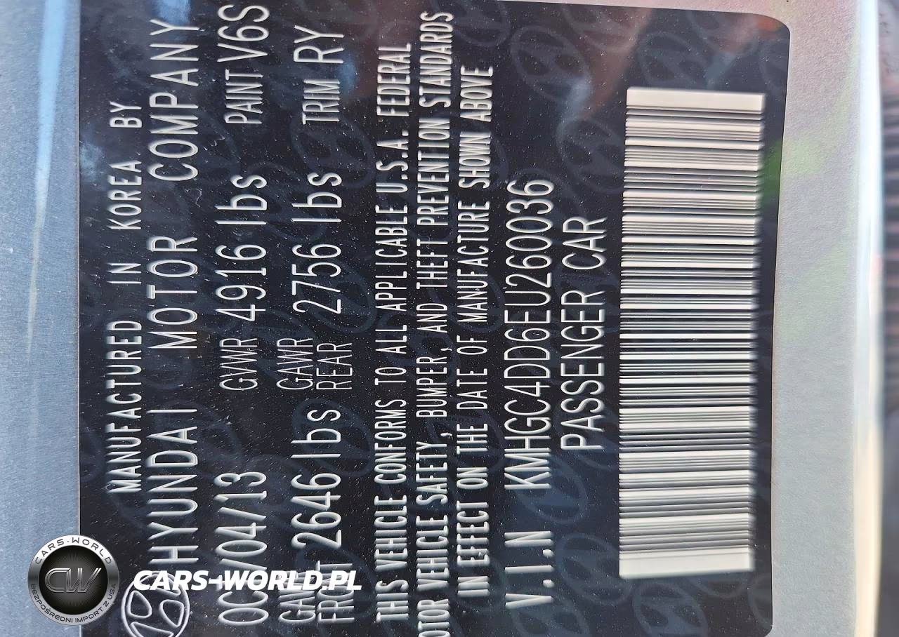 2014 Hyundai Genesis 3.8L VIN:KMHGC4DD6EU260036 - 12
