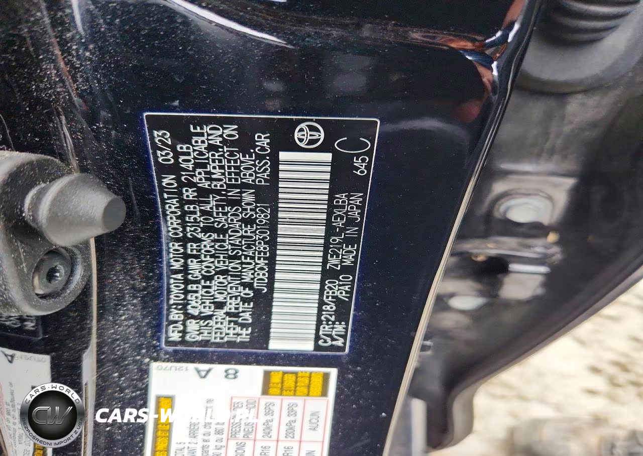 2023 Toyota Corolla VIN:JTDBCMFE8P3019821 - 12
