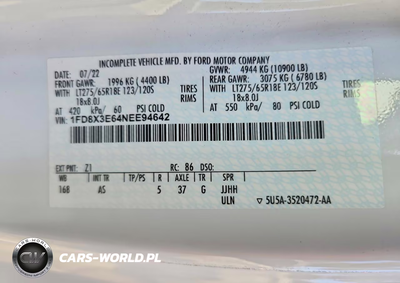 2022 Ford F350 Super Duty VIN:1FD8X3E64NEE94642 - 12