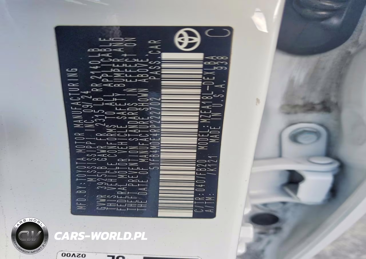 2024 Toyota Corolla Le VIN:5YFB4MDE4RP222702 - 12