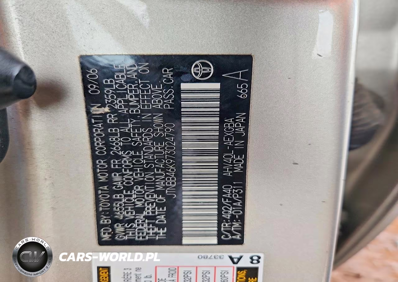 2007 Toyota Camry Hybrid VIN:JTNBB46K973024790 - 12