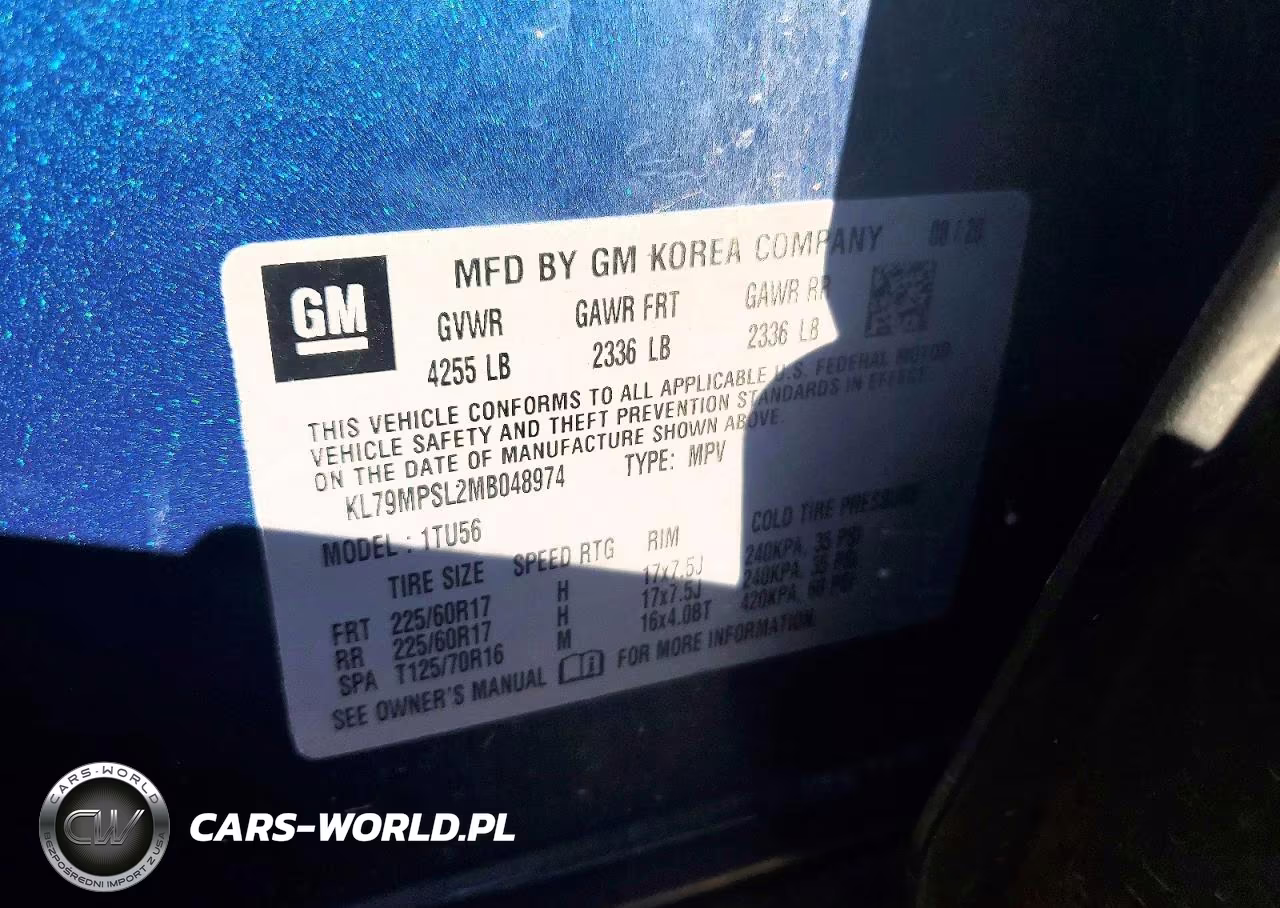 2021 Chevrolet Trailblazer Fwd Lt VIN:KL79MPSL2MB048974 - 13