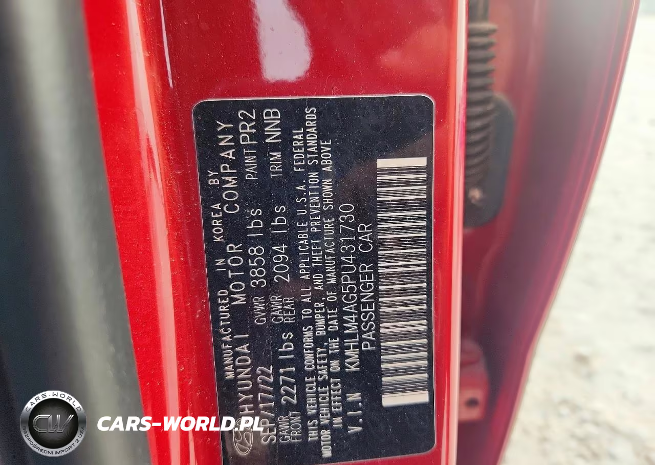 2023 Hyundai Elantra Sel VIN:KMHLM4AG5PU431730 - 12