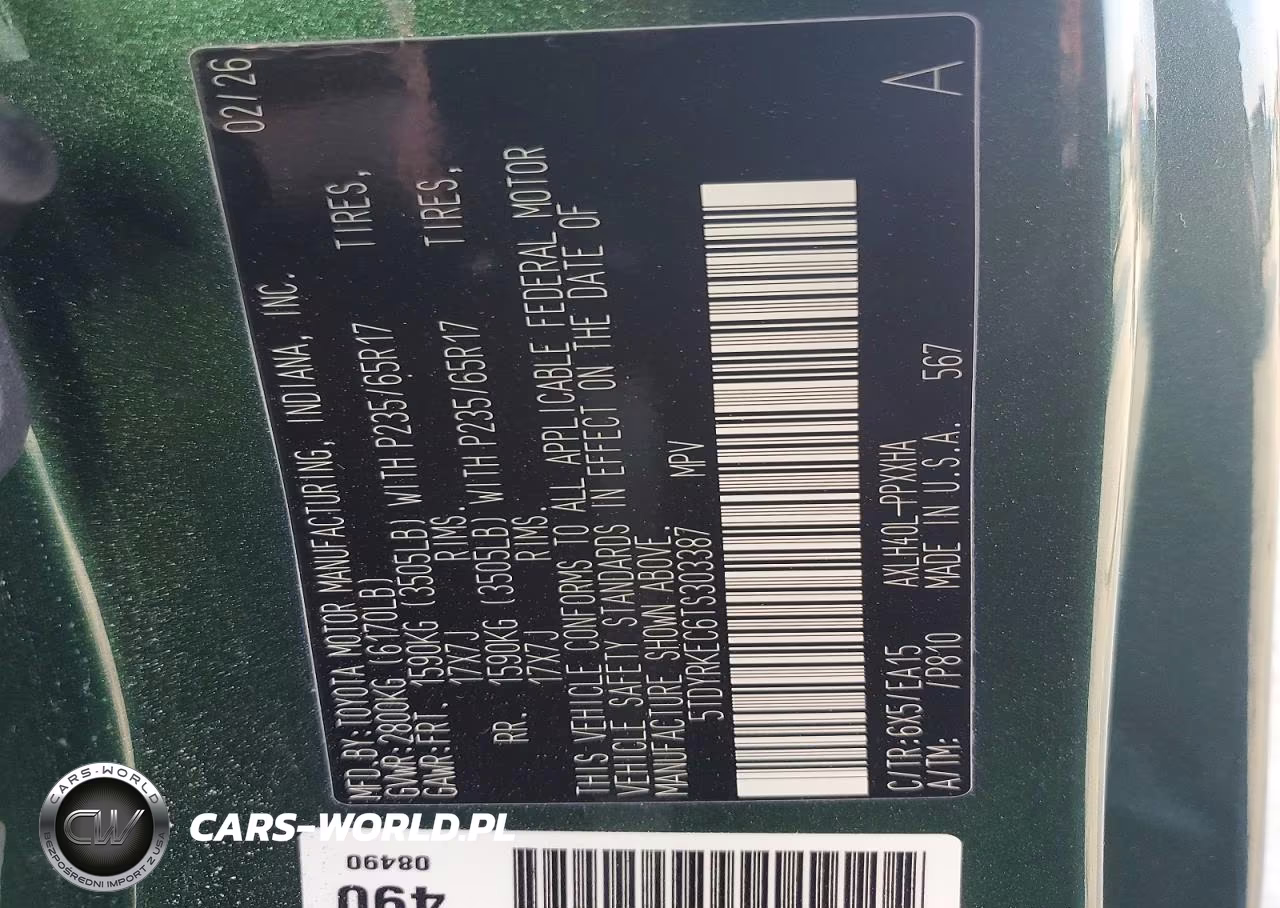 2026 Toyota Sienna Xle 8-Passenger VIN:5TDYRKEC6TS303387 - 14