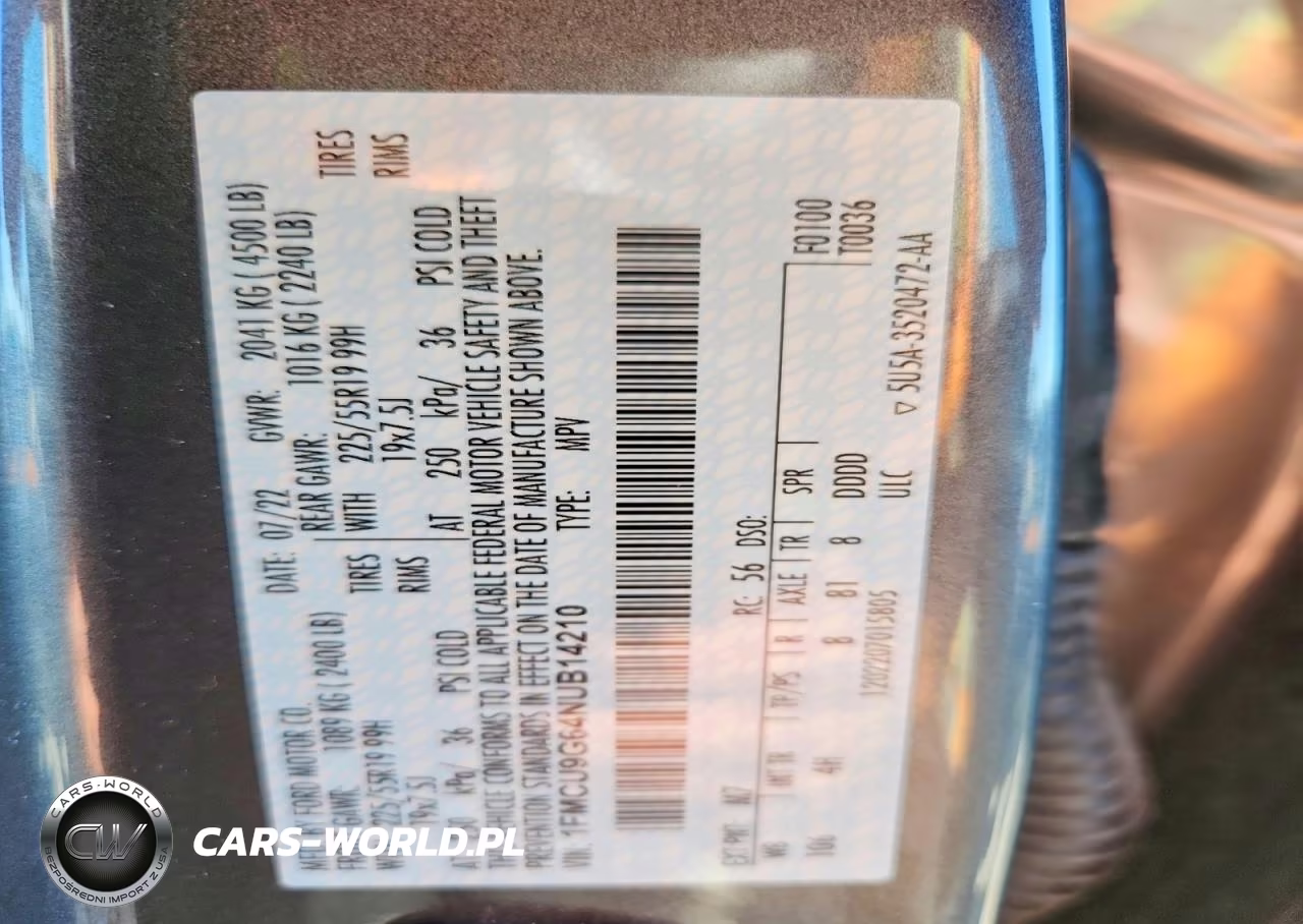 2022 Ford Escape Se VIN:1FMCU9G64NUB14210 - 13