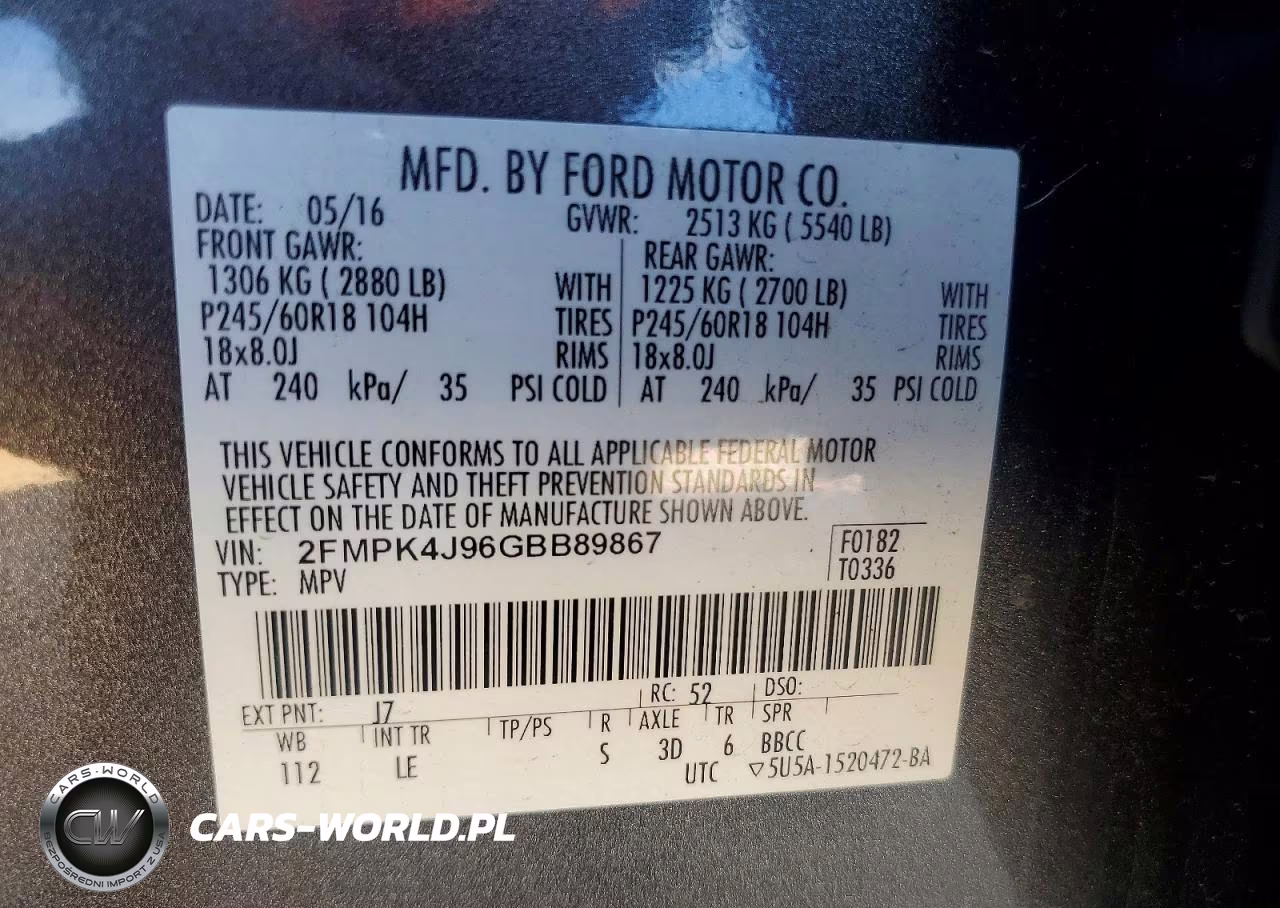 2016 Ford Edge Sel VIN:2FMPK4J96GBB89867 - 13
