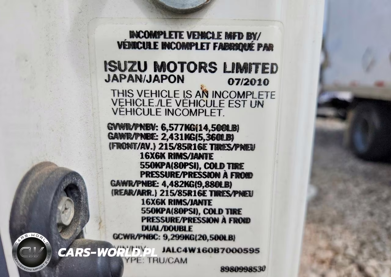 2011 Isuzu Npr Hd Refrigerated Box Truck VIN:JALC4W160B7000595 - 12