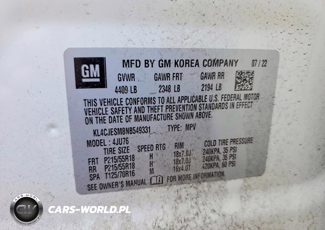 2022 Buick Encore Preferred VIN:KL4CJESM8NB549331 - 13