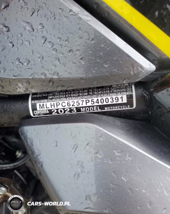 2023 Honda Cbr500 Ra VIN:MLHPC6257P5400391 - 9