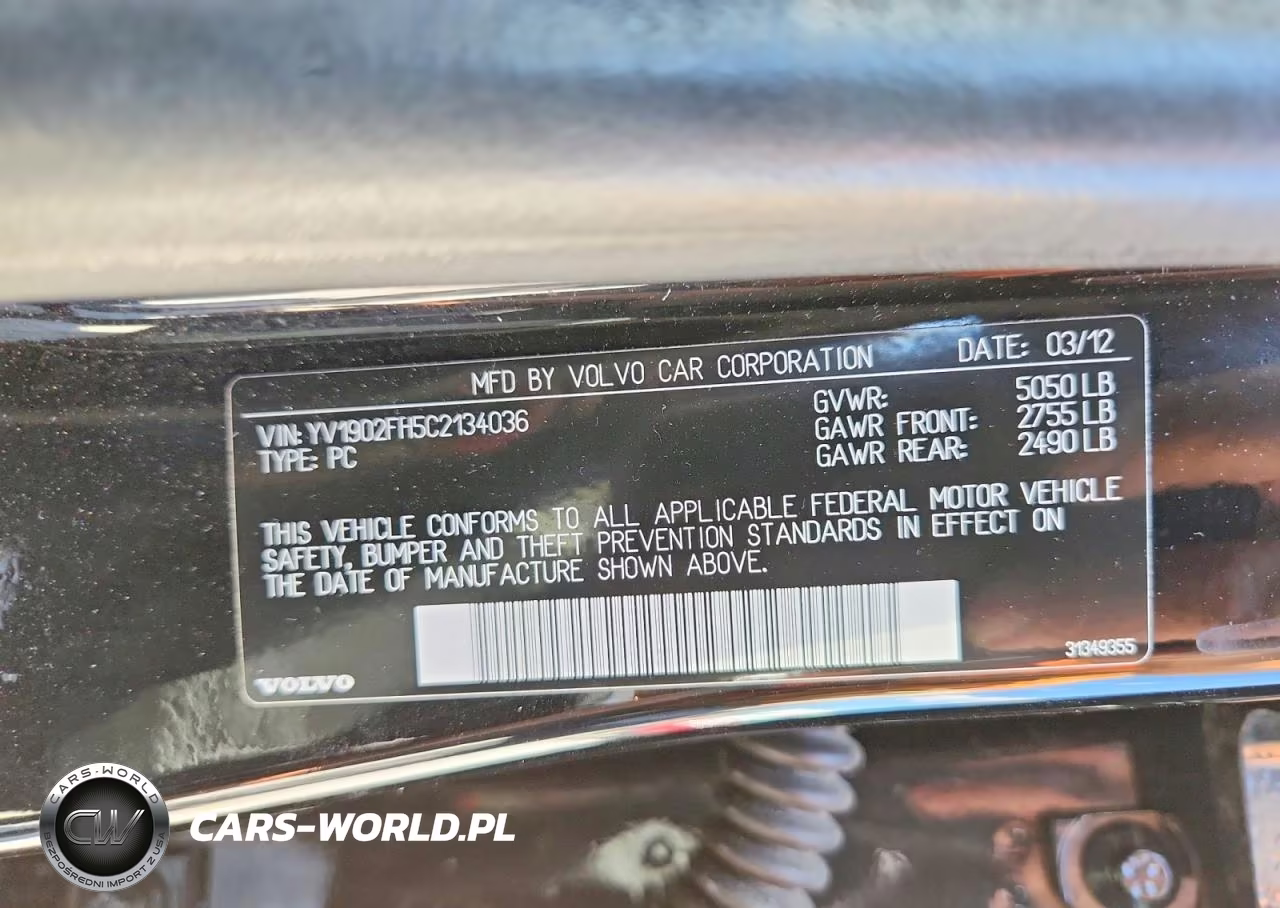 2012 Volvo S60 T6 VIN:YV1902FH5C2134036 - 12