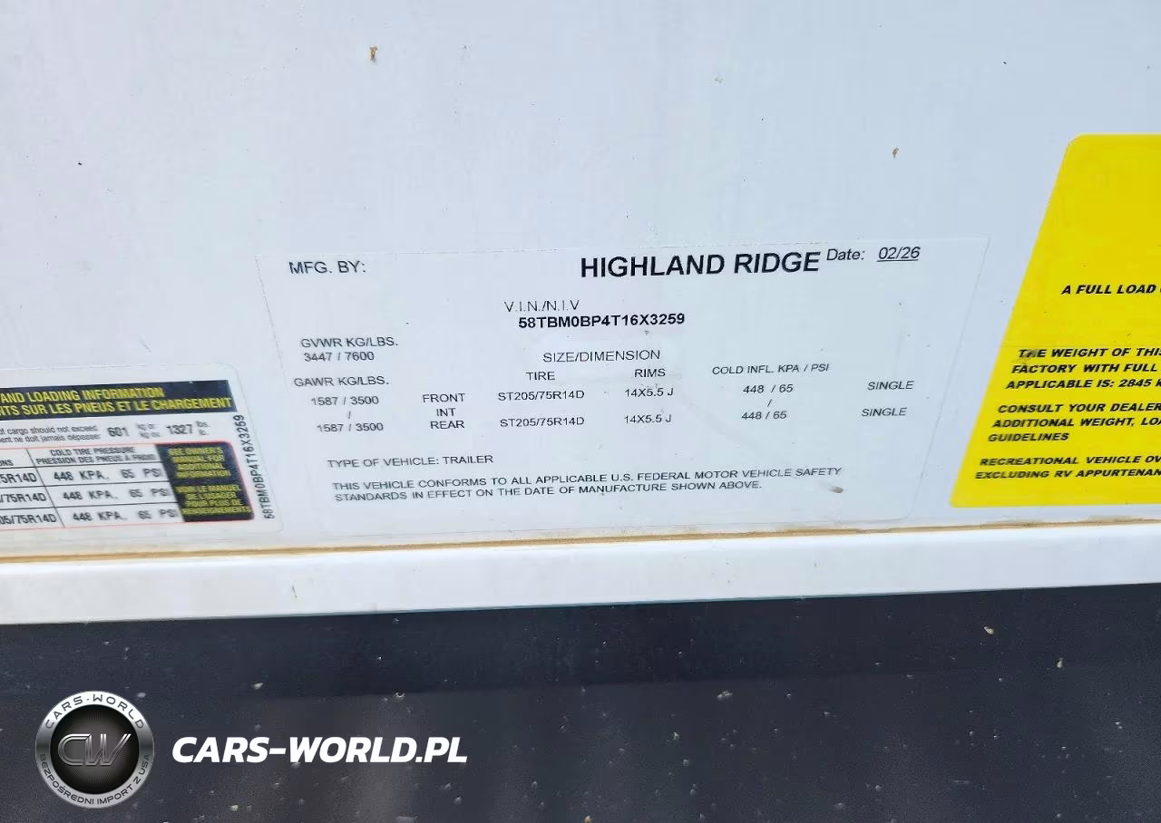 2026 Highland Ridge Open Range Camper VIN:58TBM0BP4T16X3259 - 10