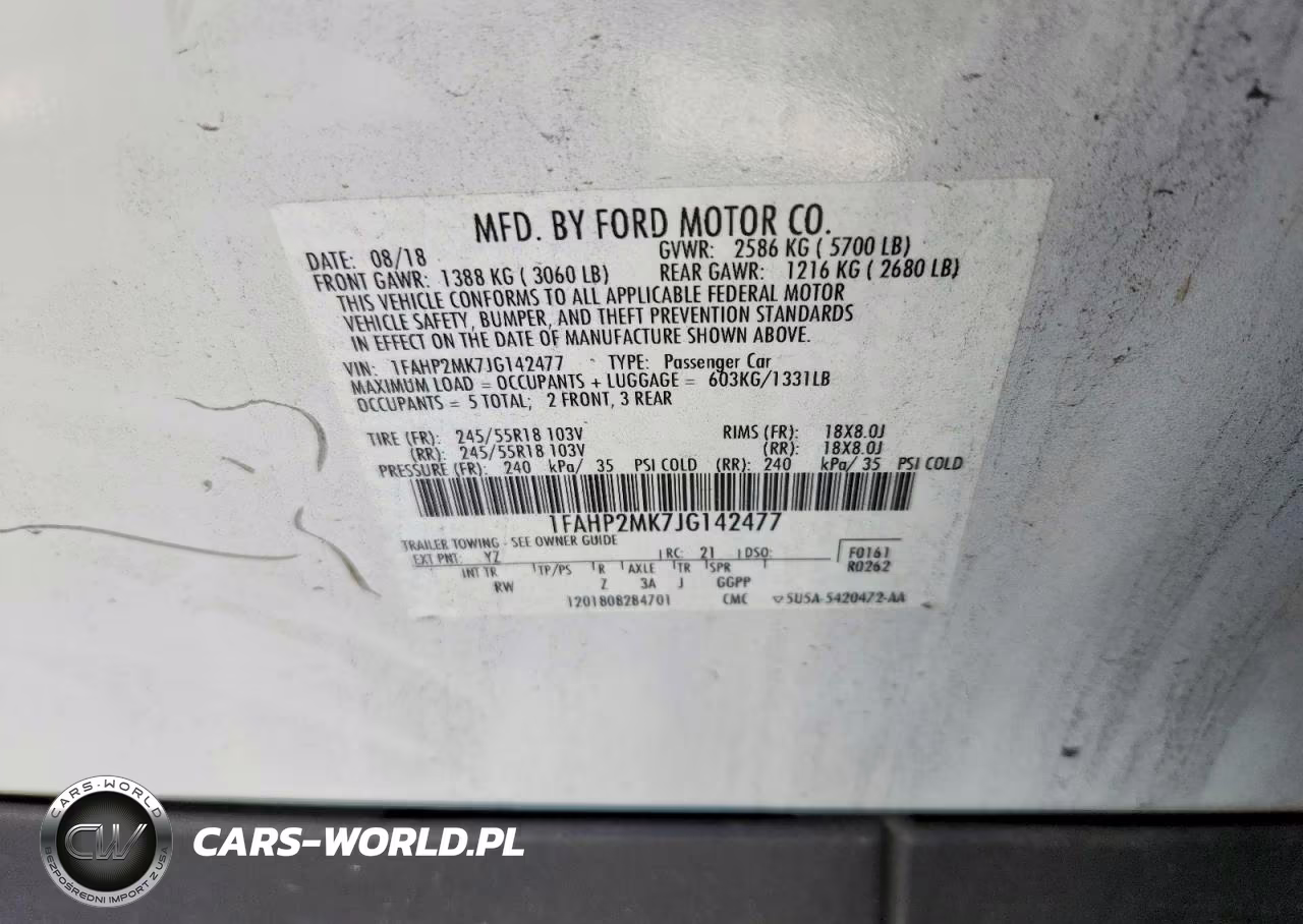 2018 Ford Taurus Police Interceptor VIN:1FAHP2MK7JG142477 - 13