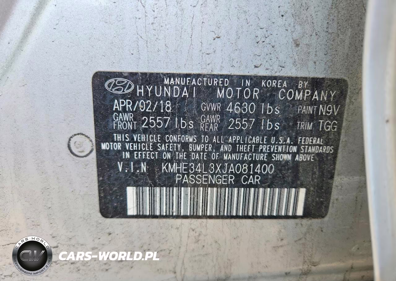 2018 Hyundai Sonata Hybrid Limited VIN:KMHE34L3XJA081400 - 12
