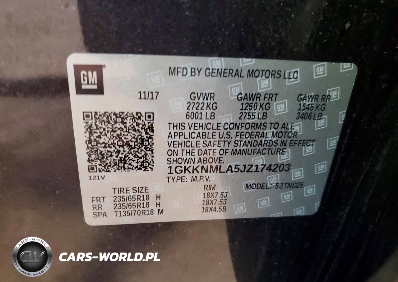 2018 GMC Acadia Slt-1 VIN:1GKKNMLA5JZ174203 - 13