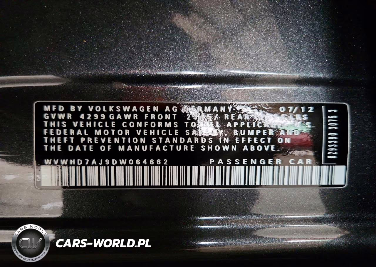 2013 Volkswagen Gti VIN:WVWHD7AJ9DW064662 - 12