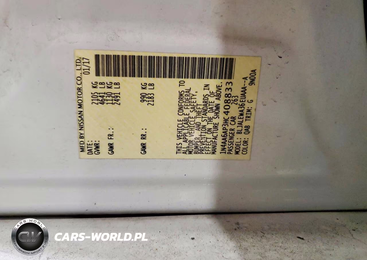 2017 Nissan Maxima 3.5 Sl VIN:1N4AA6AP3HC408833 - 12