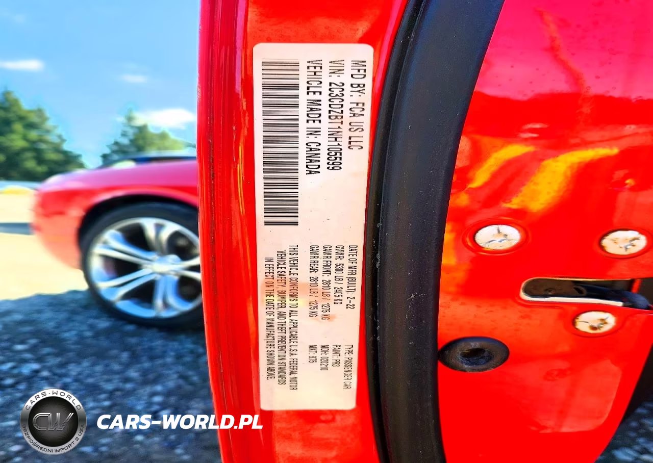 2022 Dodge Challenger R-T VIN:2C3CDZBT1NH105599 - 12