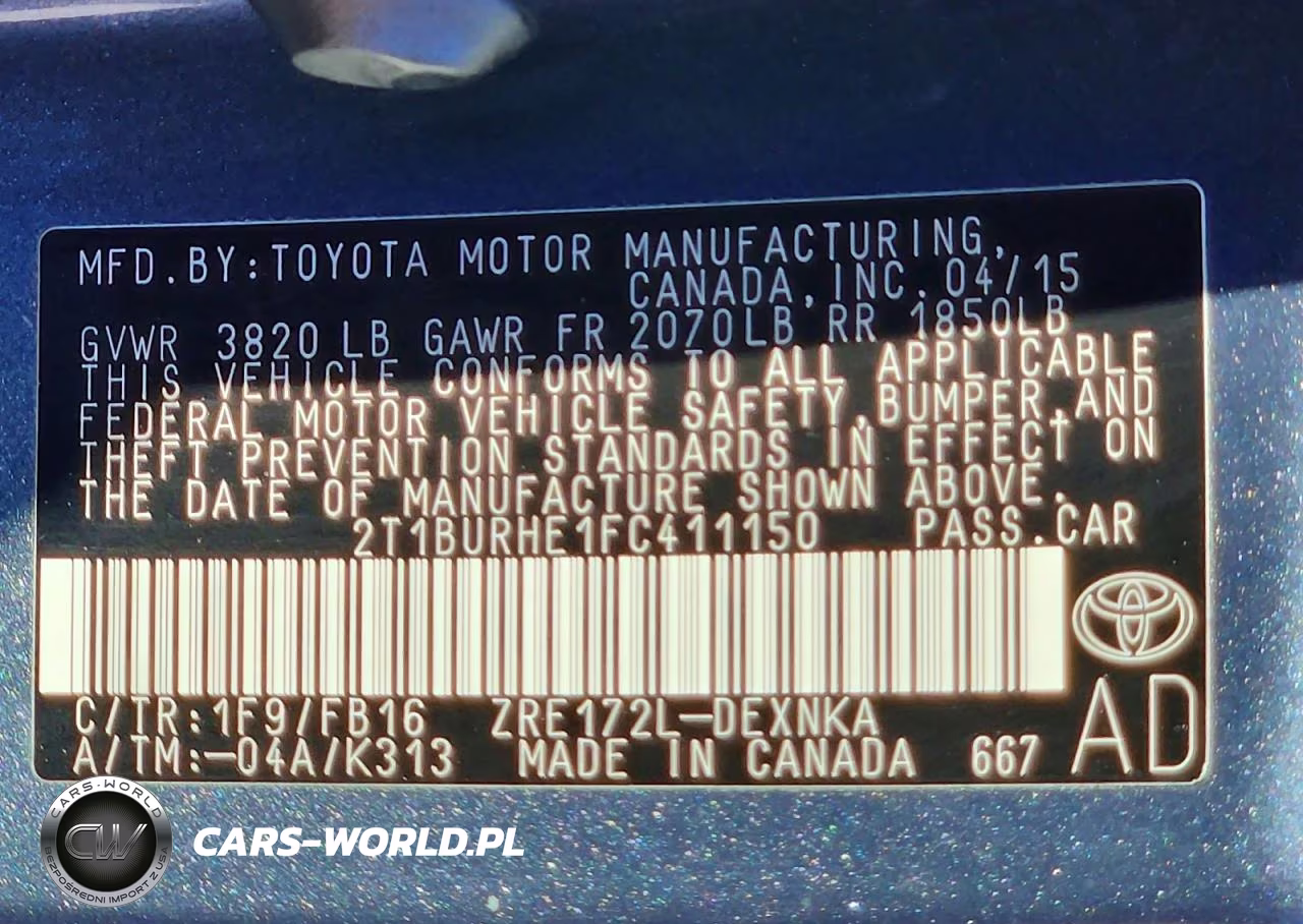 2015 Toyota Corolla Le VIN:2T1BURHE1FC411150 - 13
