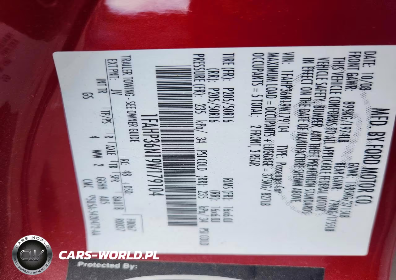 2009 Ford Focus Ses VIN:1FAHP36N19W179104 - 12