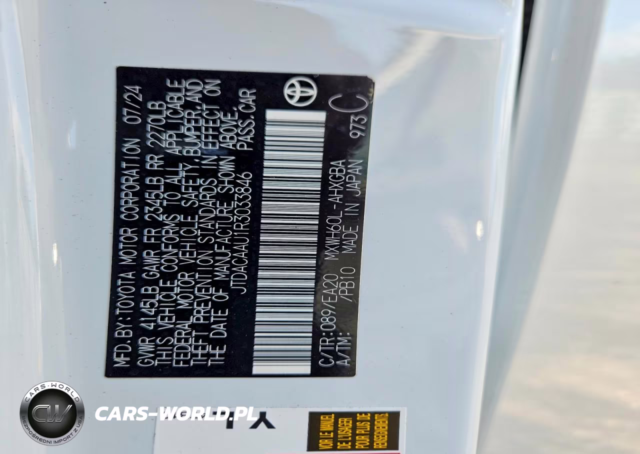 TOYOTA PRIUS VIN:JTDACAAU1R3033846 - 12