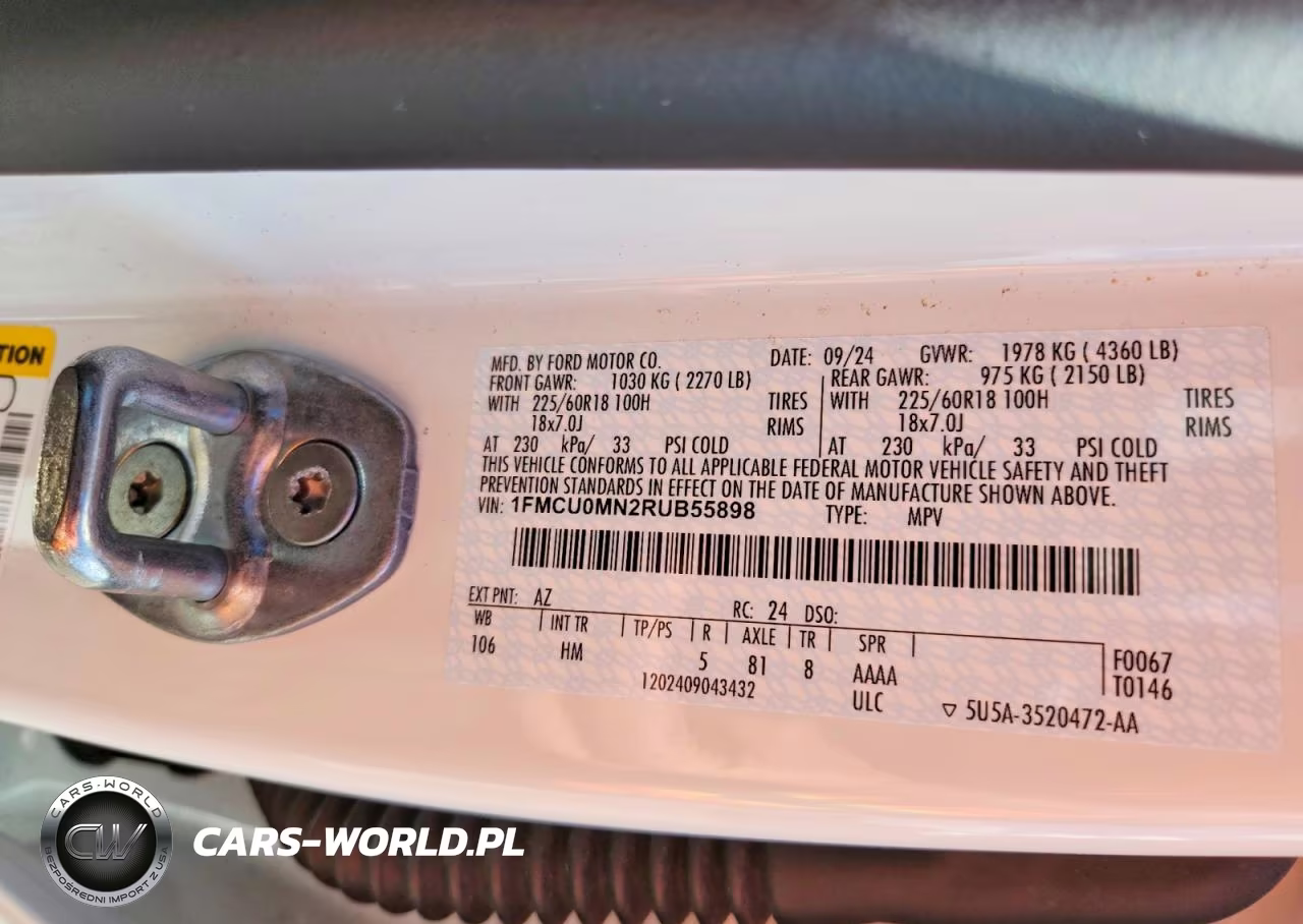 2024 Ford Escape St Line VIN:1FMCU0MN2RUB55898 - 13