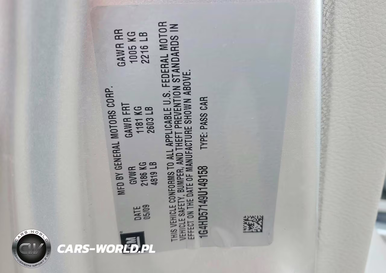 2009 Buick Lucerne Cxl VIN:1G4HD57149U149158 - 12