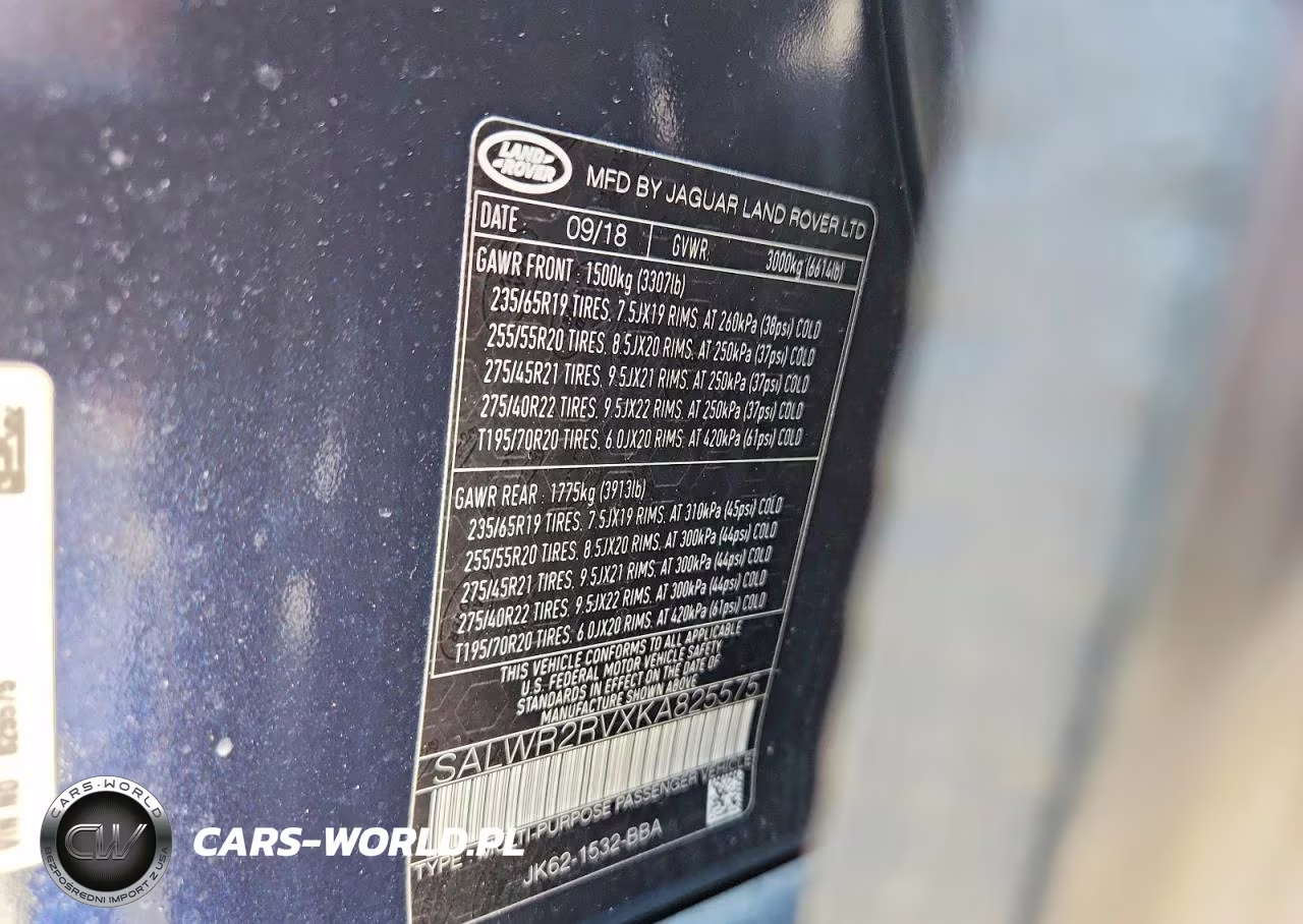 2019 Land Rover Range Rover Sport Hse VIN:SALWR2RVXKA825575 - 12