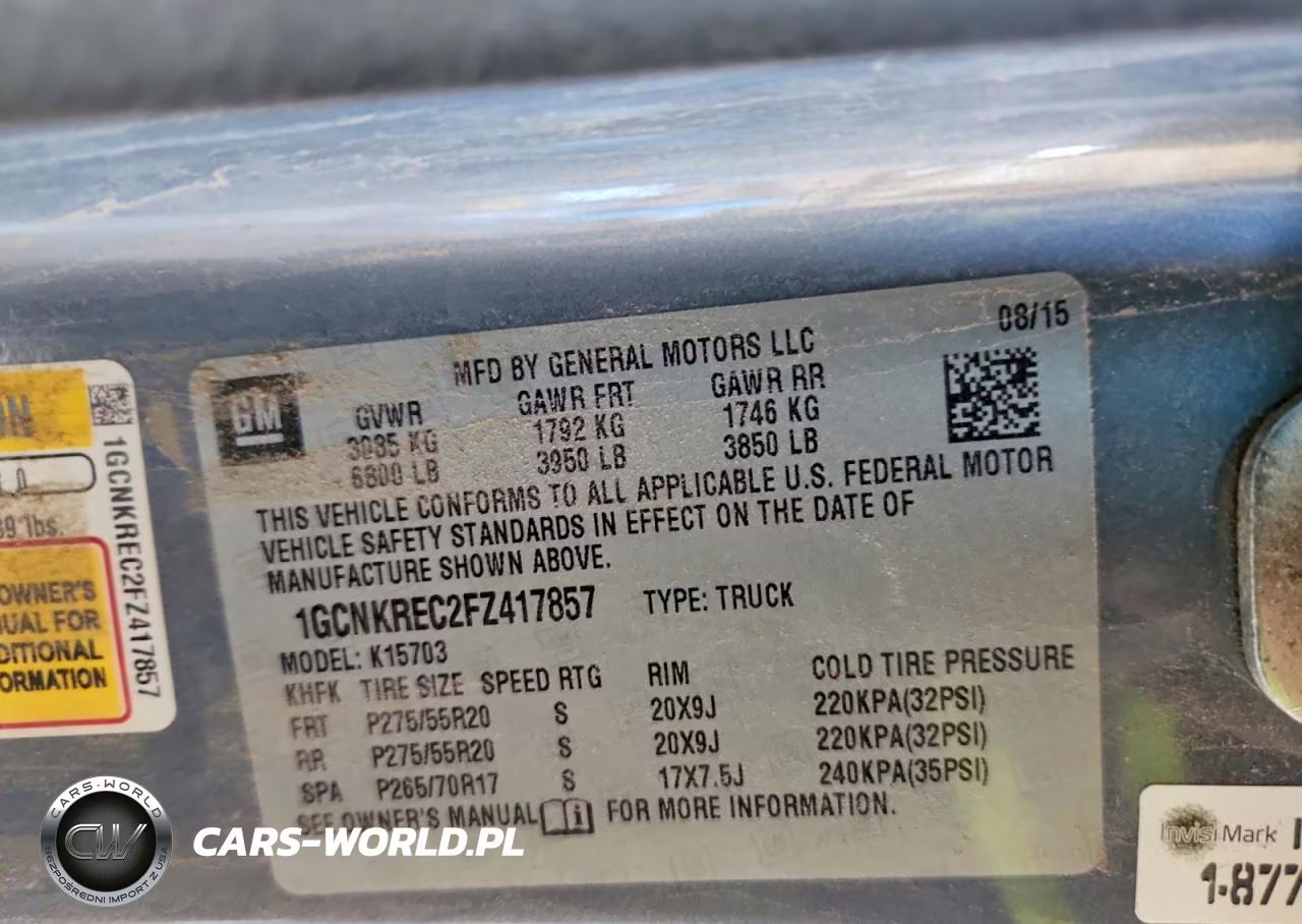2015 Chevrolet Silverado K1500 Lt VIN:1GCNKREC2FZ417857 - 12