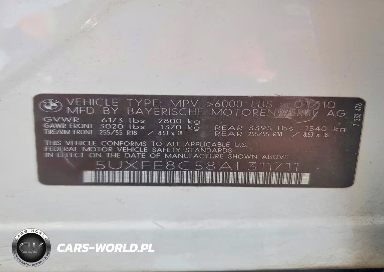 2010 BMW X5 xDrive48I VIN:5UXFE8C58AL311711 - 13