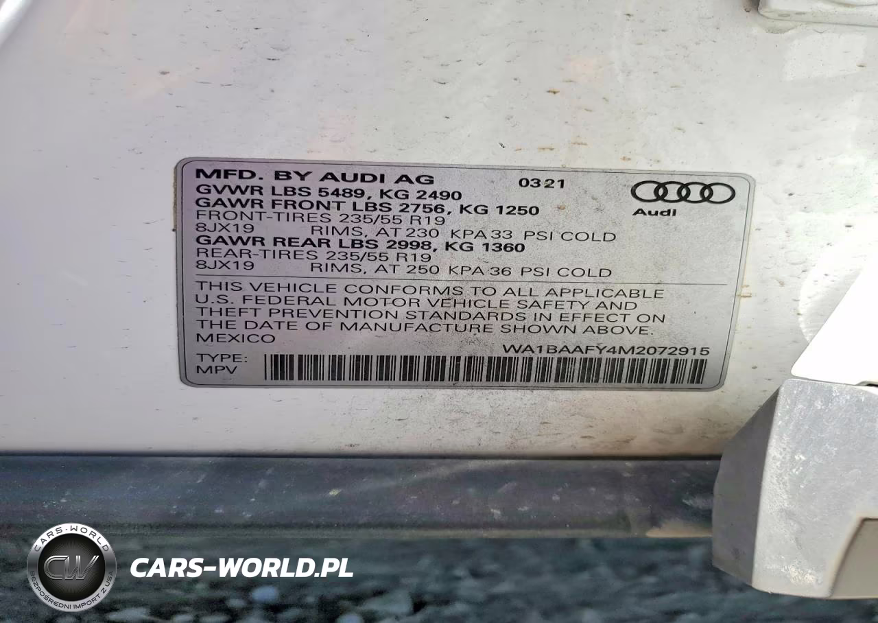 2021 Audi Q5 Premium Plus VIN:WA1BAAFY4M2072915 - 14