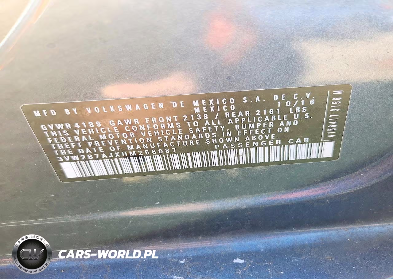 2017 Volkswagen Jetta S VIN:3VW2B7AJXHM256087 - 12