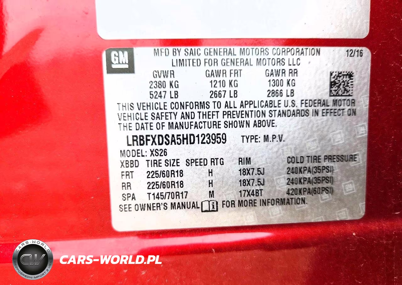 2017 Buick Envision Essence VIN:LRBFXDSA5HD123959 - 13