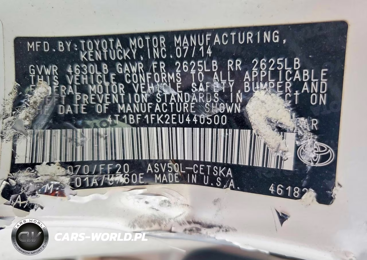 2014 Toyota Camry Se VIN:4T1BF1FK2EU440500 - 13