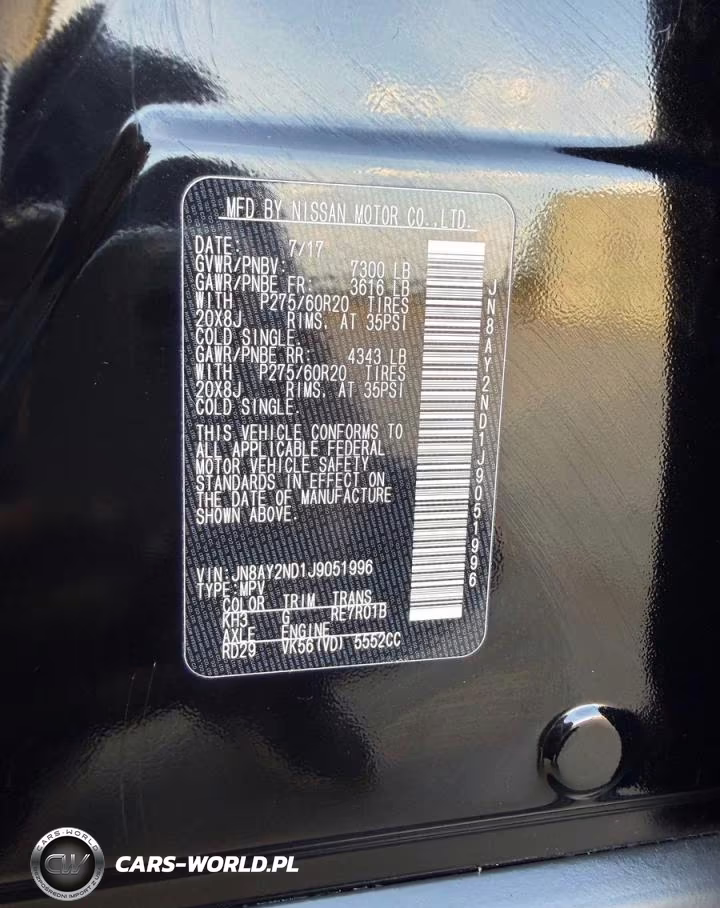 2018 Nissan Armada Sl VIN:JN8AY2ND1J9051996 - 10