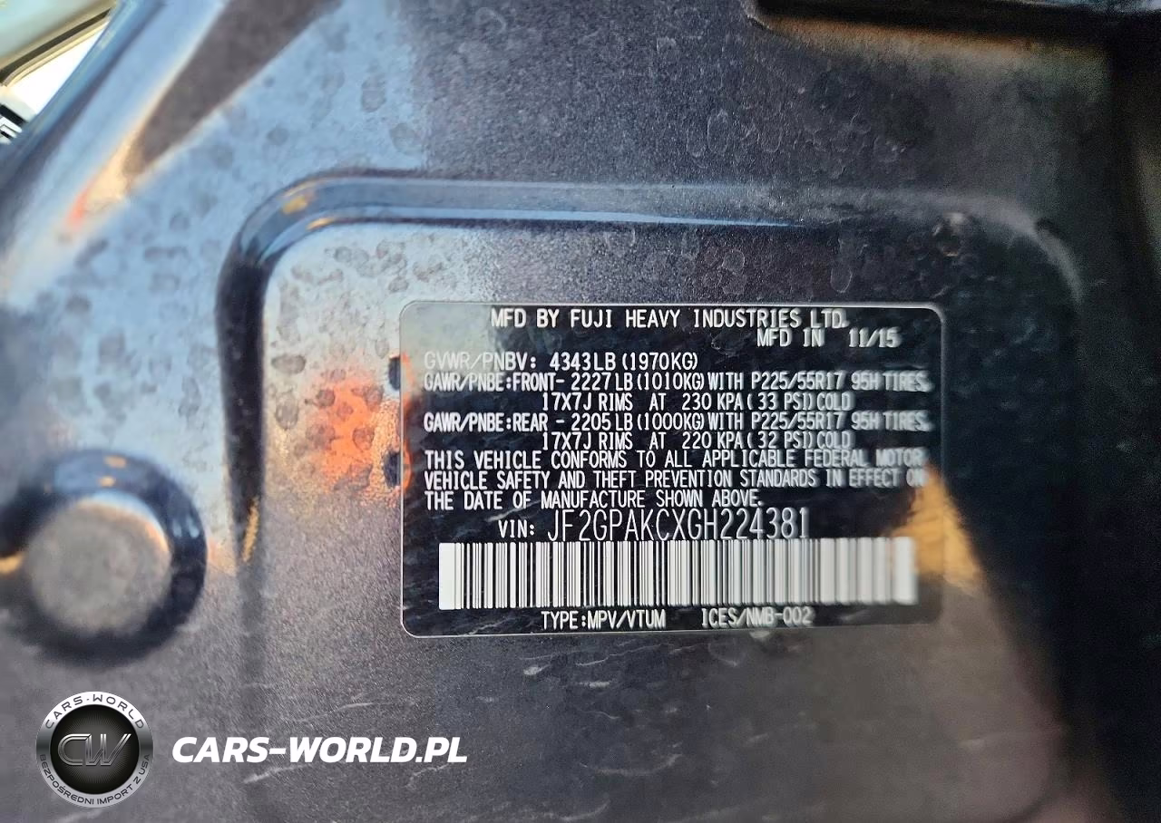 2016 Subaru Crosstrek Limited VIN:JF2GPAKCXGH224381 - 12