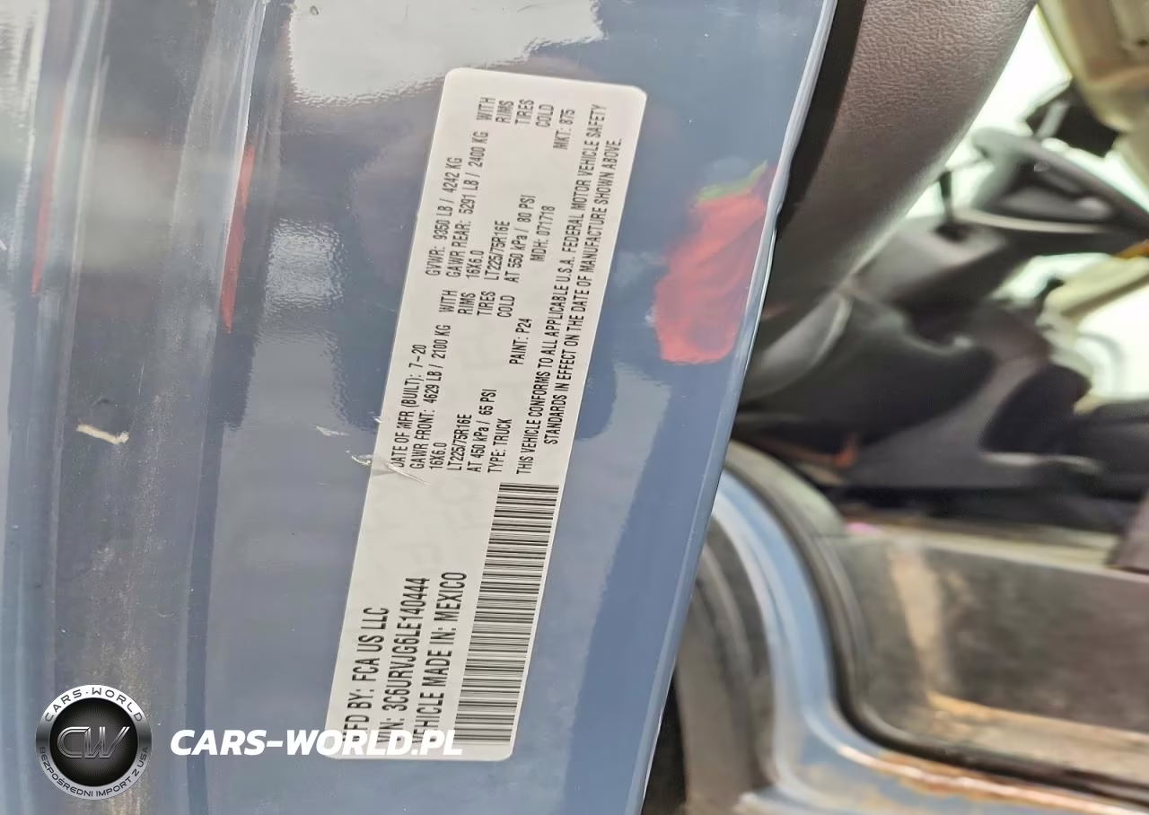 2020 Ram Promaster 3500 Delivery Van VIN:3C6URVJG6LE140444 - 13