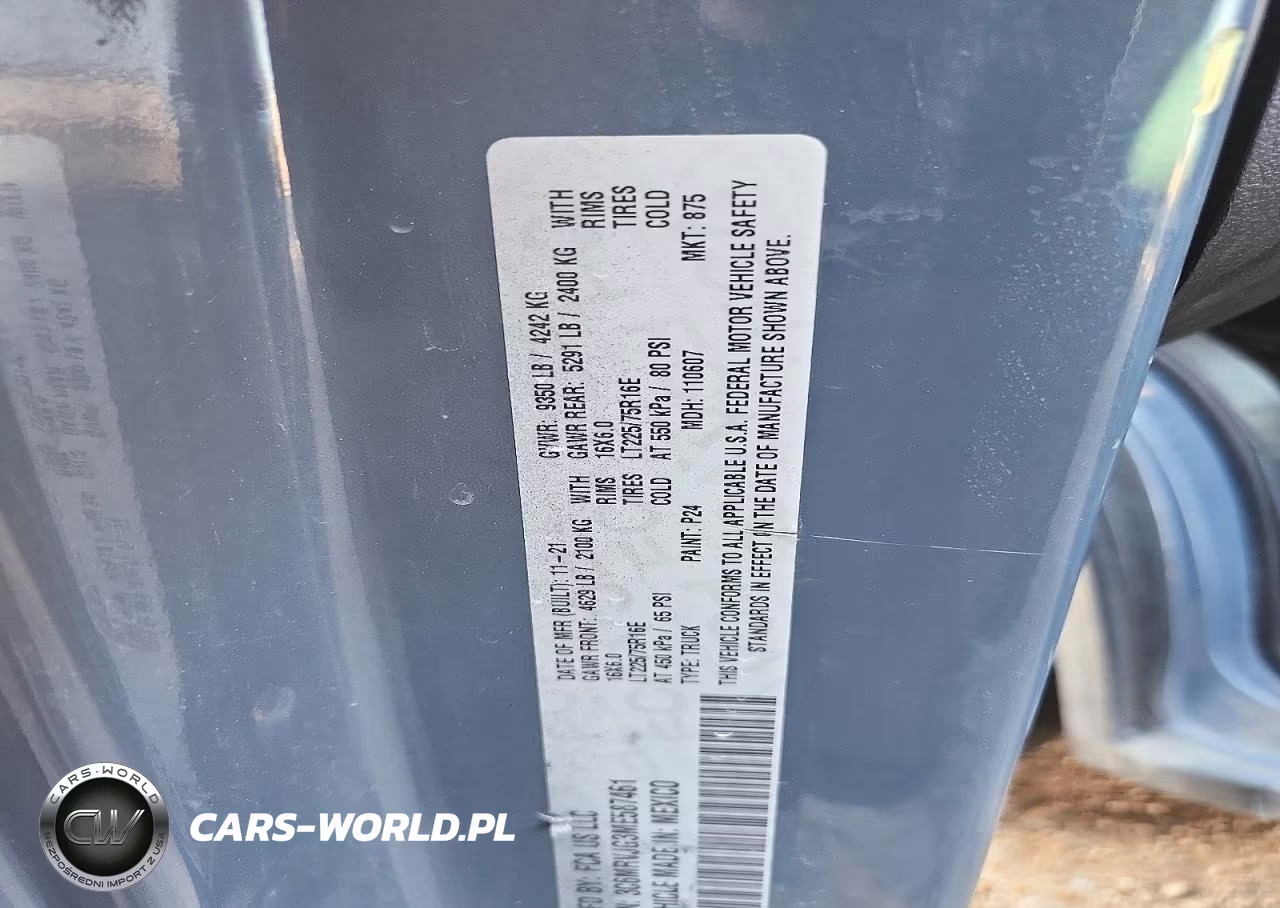 2021 Ram Promaster 3500 Delivery Van VIN:3C6MRVJG3ME587461 - 13