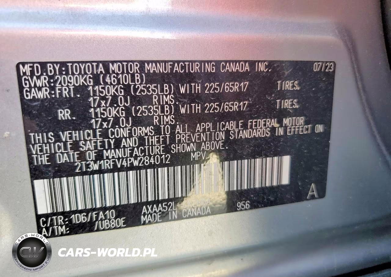 2023 Toyota Rav4 Xle VIN:2T3W1RFV4PW284012 - 13
