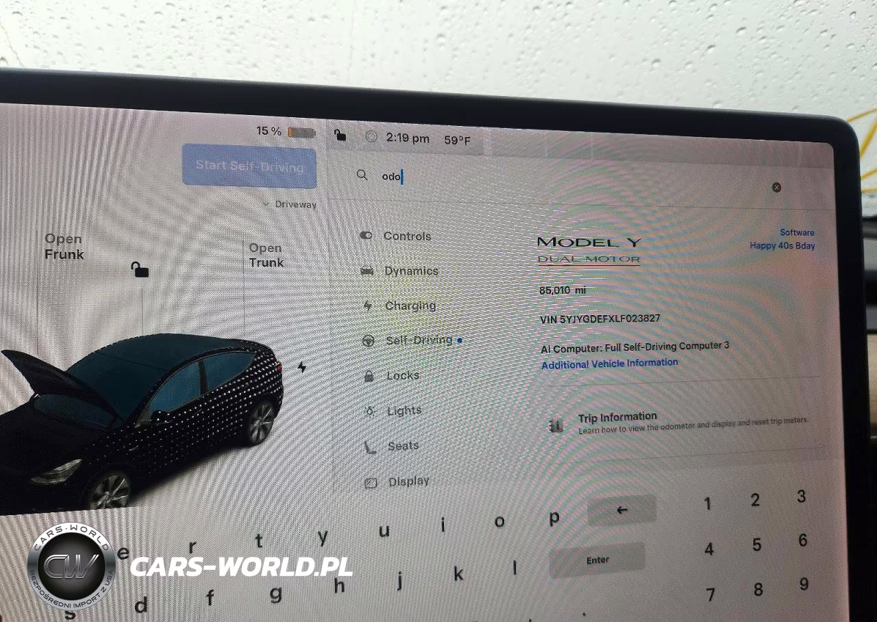 2020 Tesla Model Y VIN:5YJYGDEFXLF023827 - 9