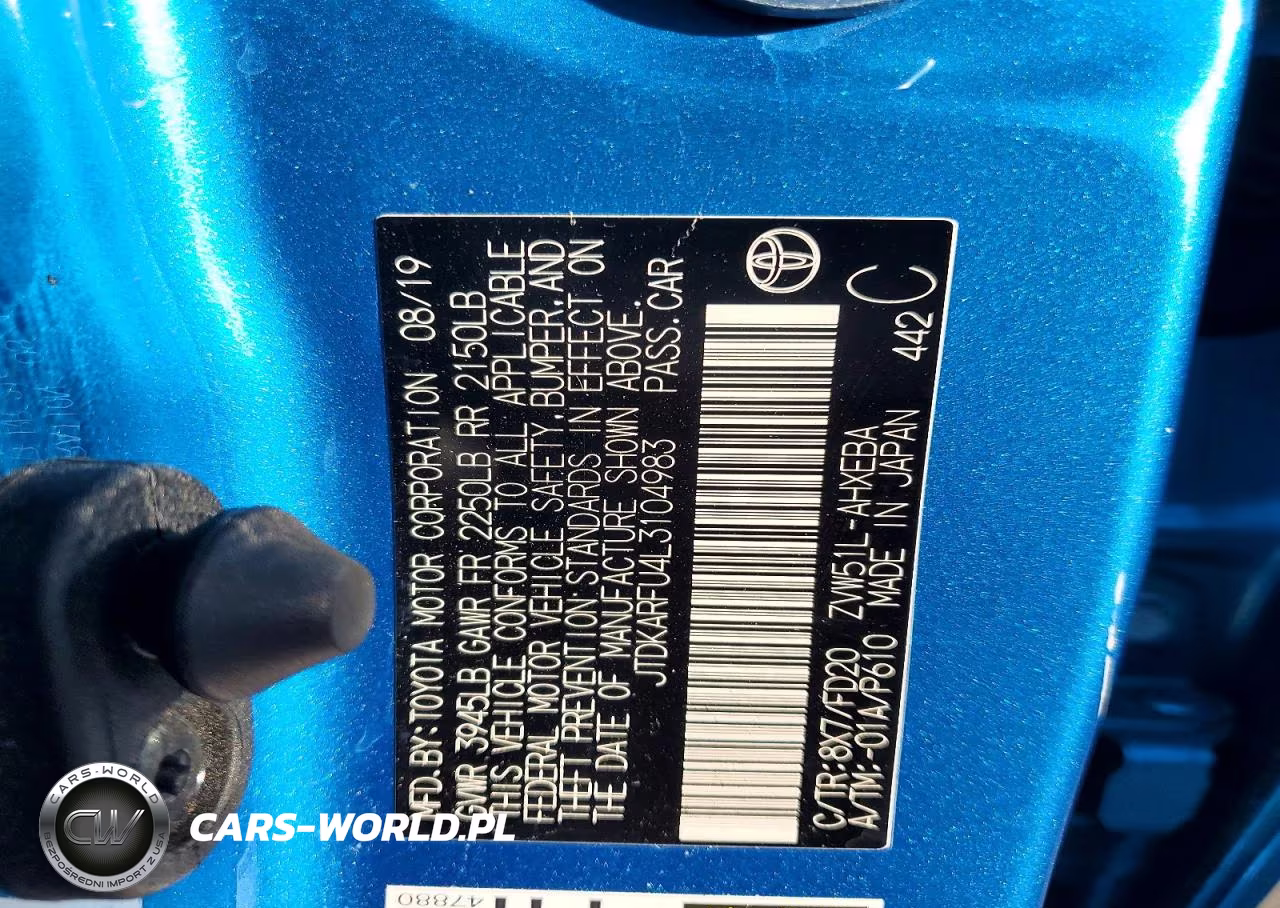 2020 Toyota Prius Le VIN:JTDKARFU4L3104983 - 12