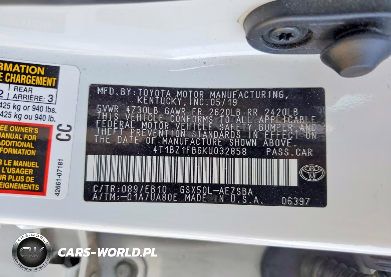 2019 Toyota Avalon Touring VIN:4T1BZ1FB6KU032858 - 12