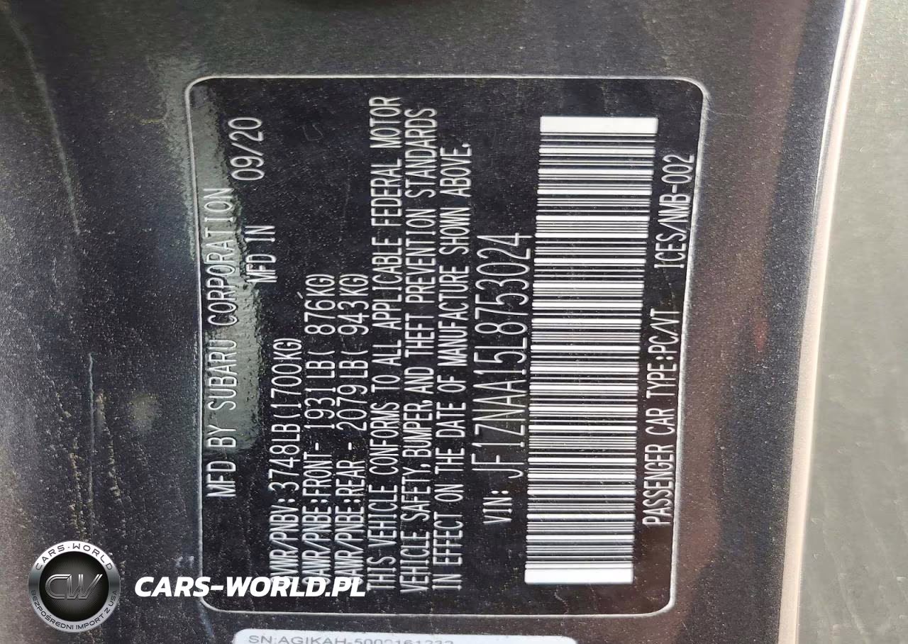 2020 Toyota 86 Base VIN:JF1ZNAA15L8753024 - 12