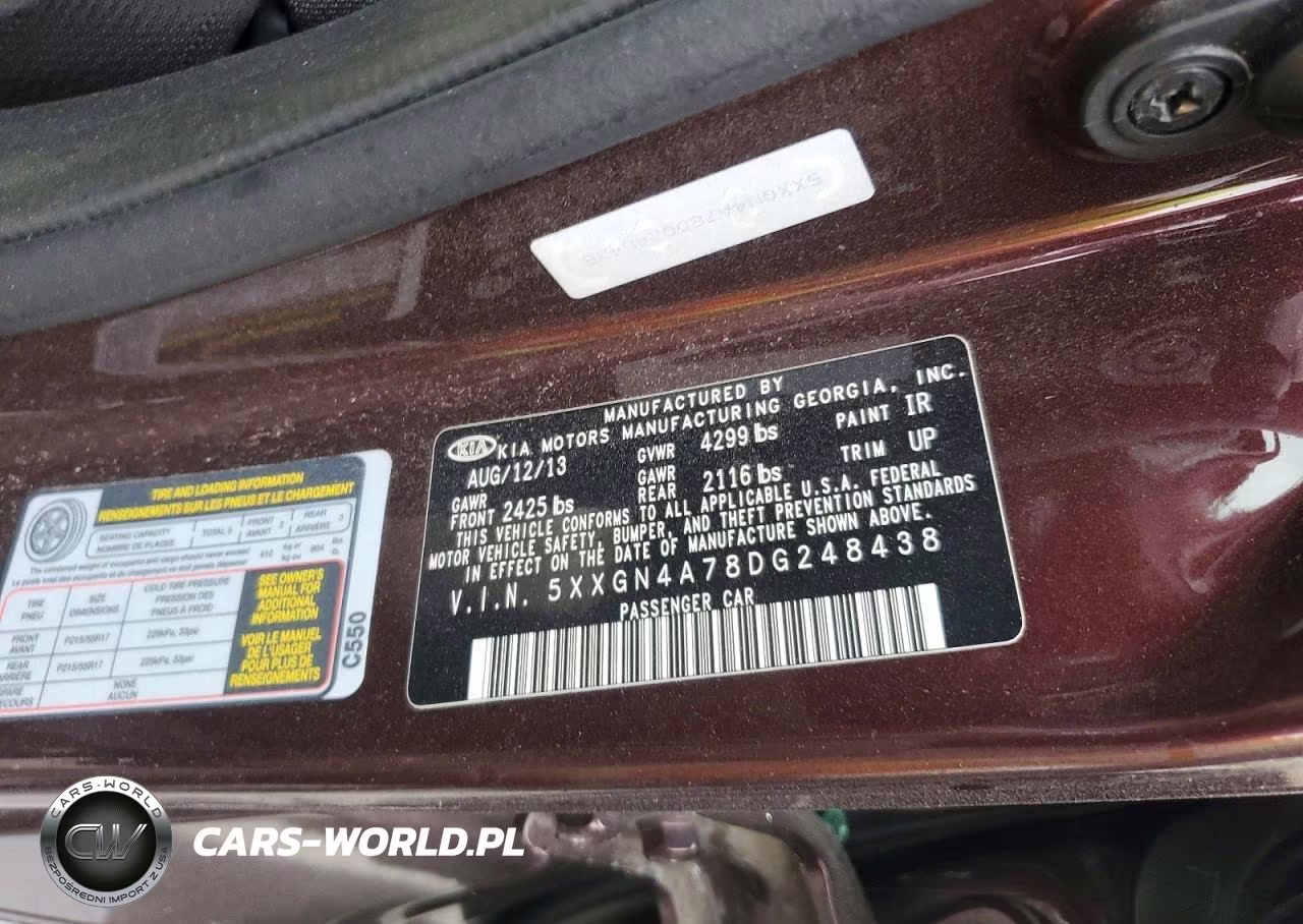 2013 Kia Optima Ex VIN:5XXGN4A78DG248438 - 12