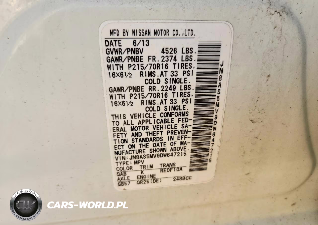 2013 Nissan Rogue S VIN:JN8AS5MV9DW647215 - 12
